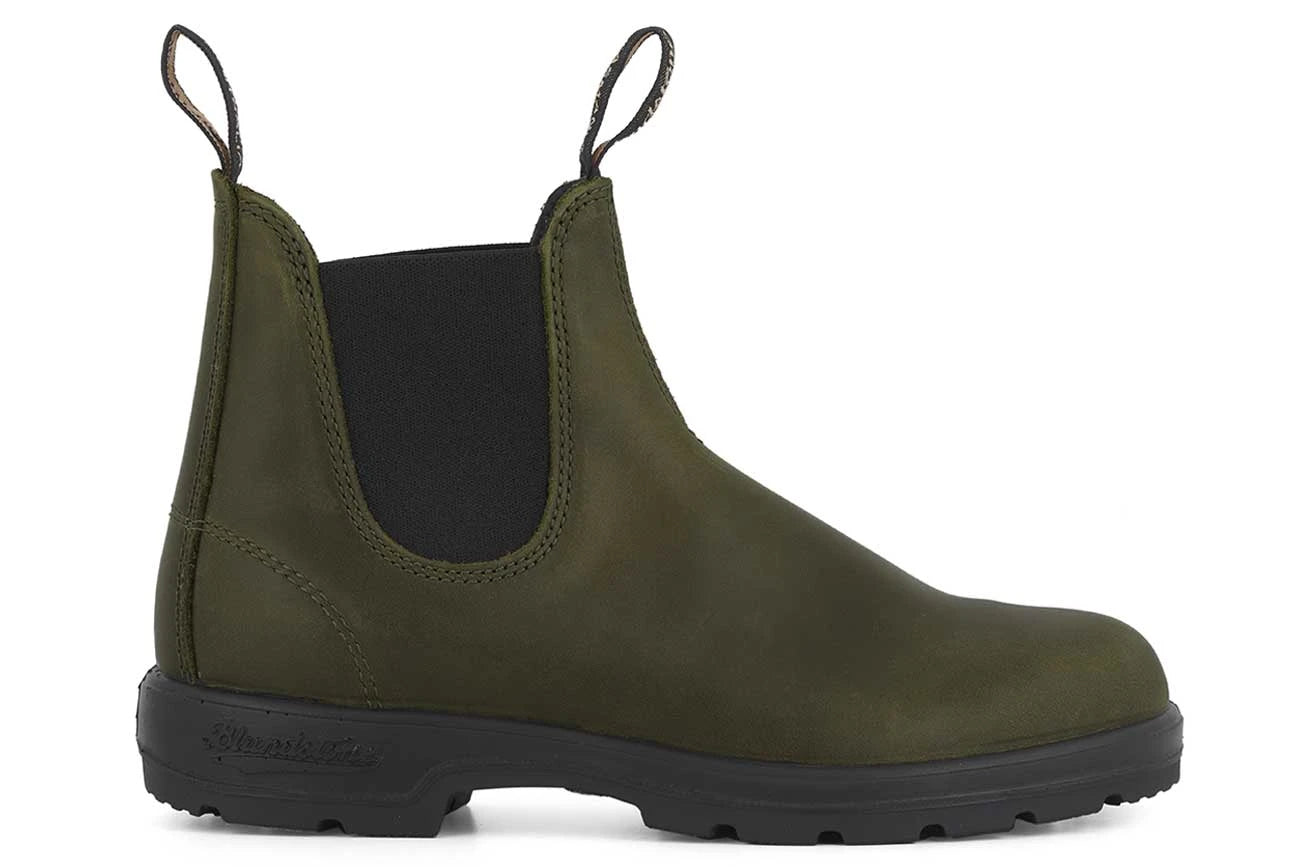 Blundstone Unisex 2052 Leather Chelsea Boots Dark Green Shoe