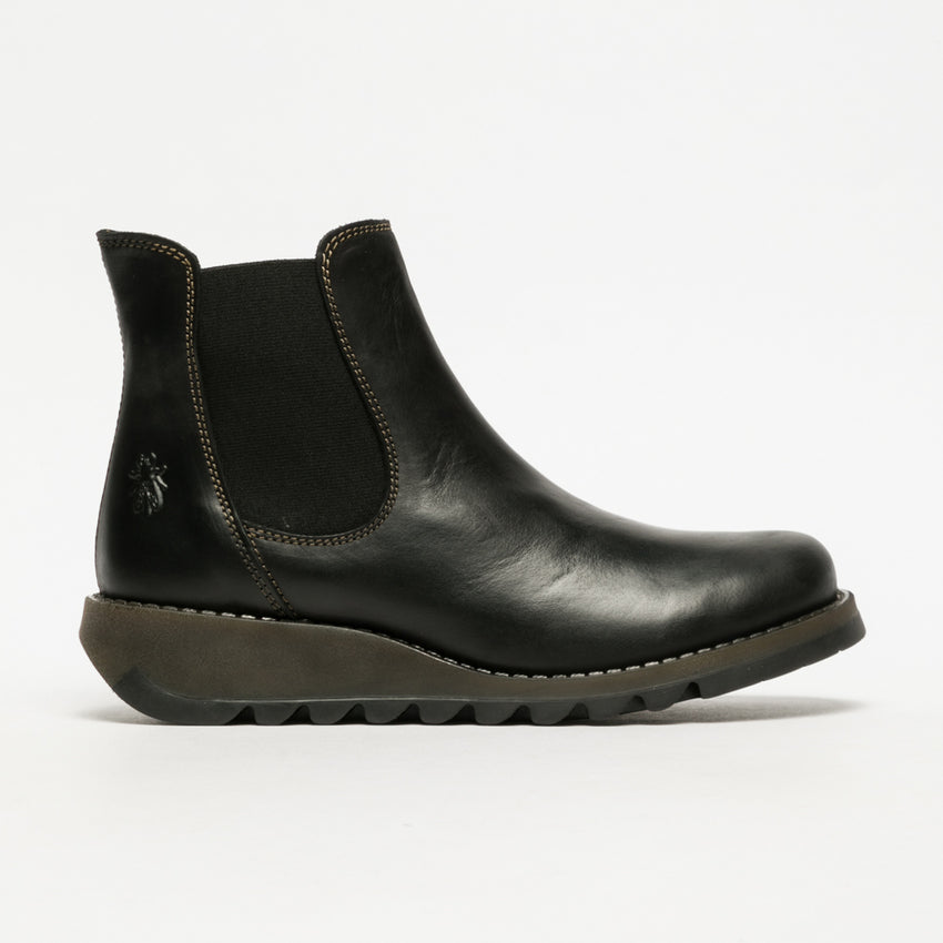 Fly London Women's Salv Chelsea Ankle Boots Black