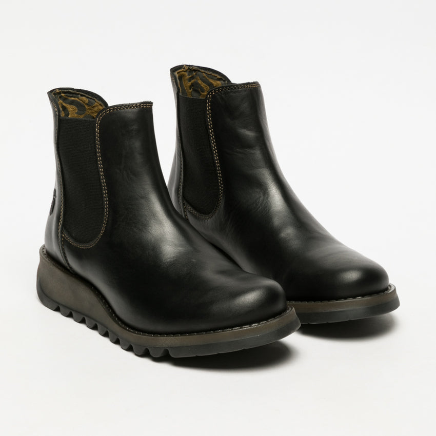 Fly London Women's Salv Chelsea Ankle Boots Black
