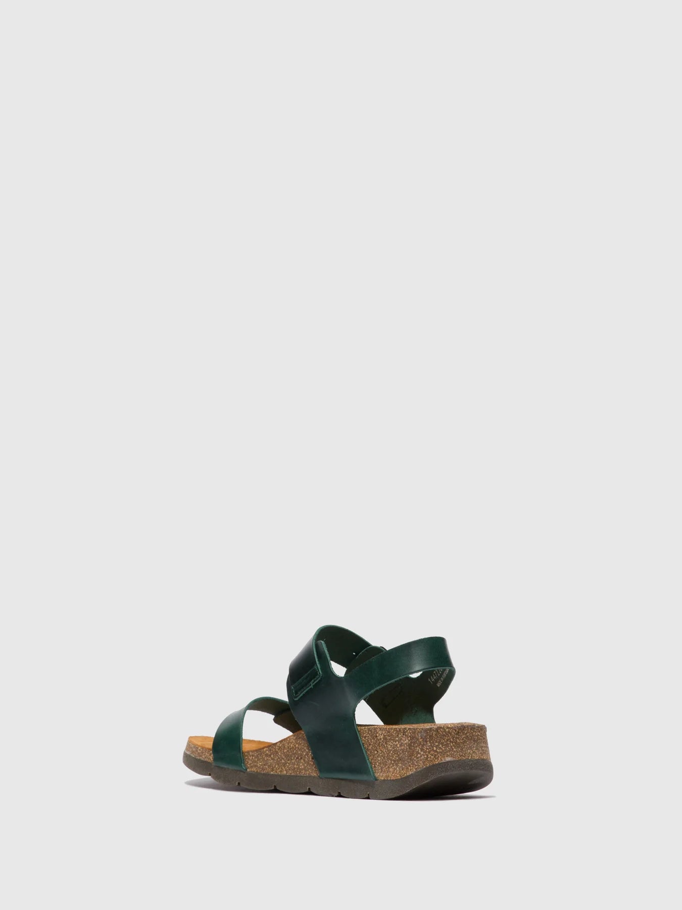 Fly London Women's CEKE722FLY Leather Buckle Sandals Petrol Green