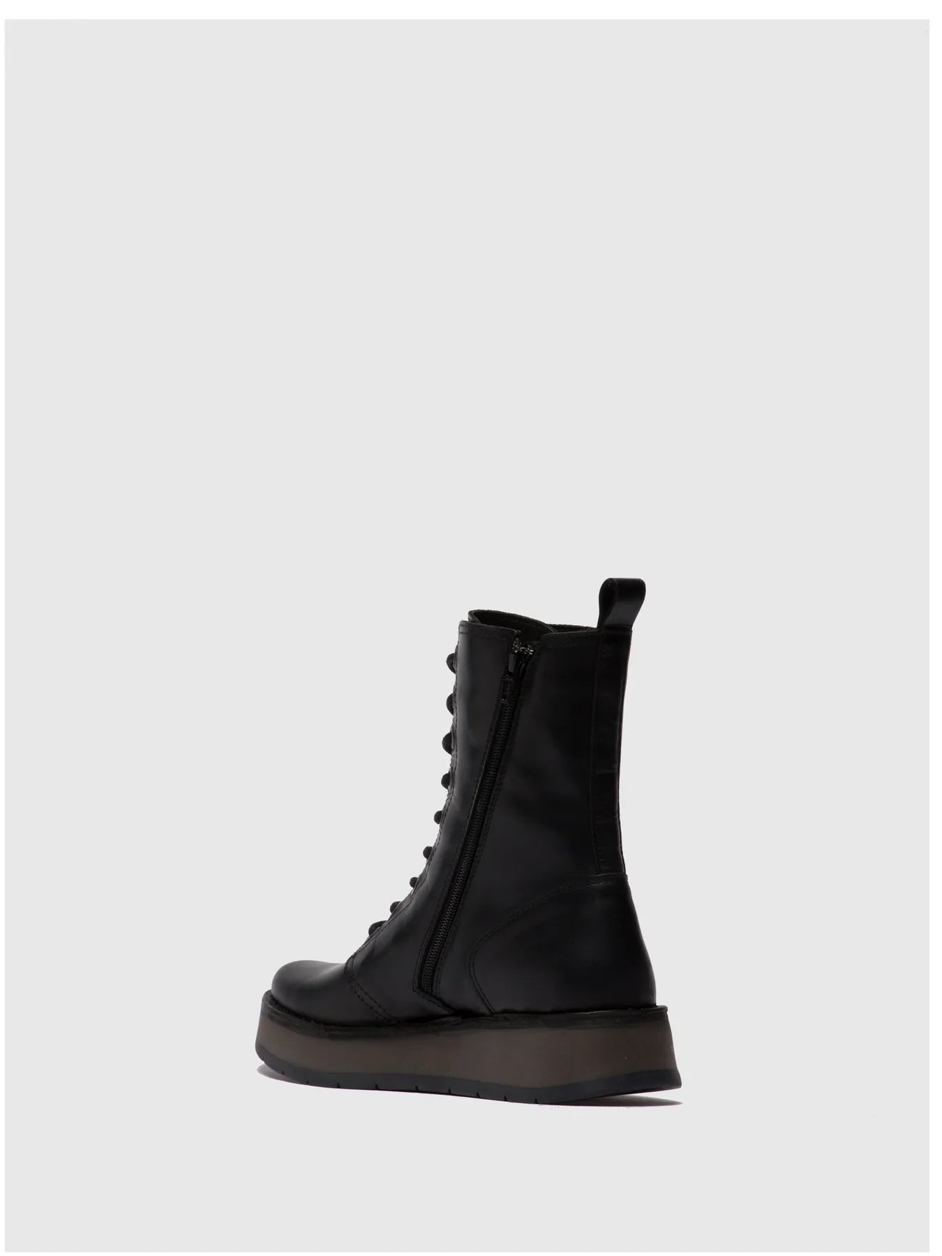 Fly London Women's RAMI043FLY Lace-Up Ankle Boots Black