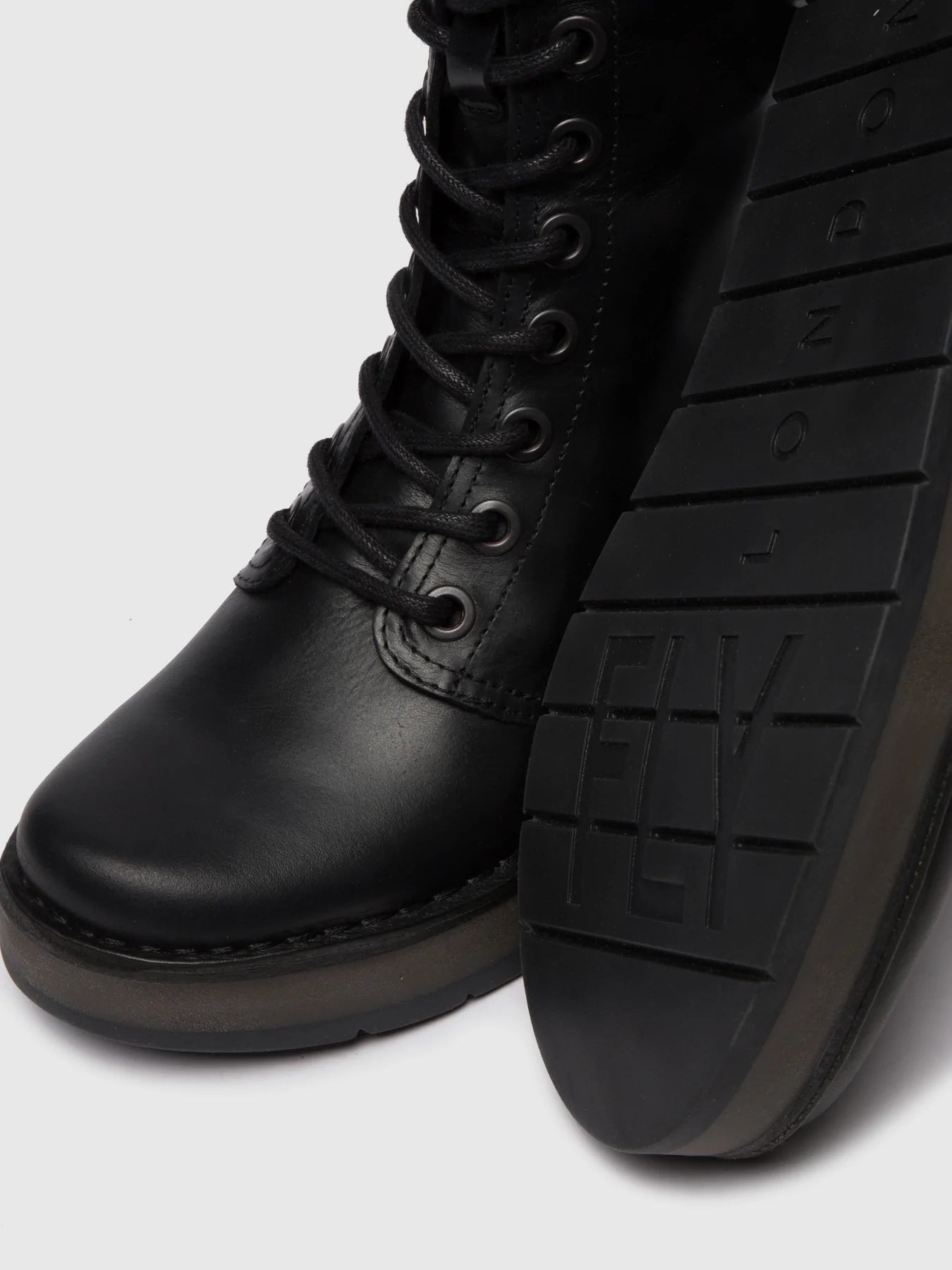 Fly London Women's RAMI043FLY Lace-Up Ankle Boots Black