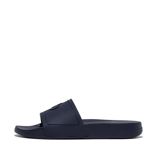 FitFlop Women's Iqushion Rubber Sliders Navy Blue