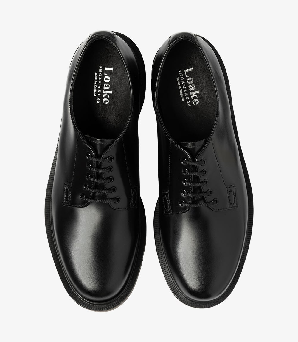 Loake Men's Kilmer Leather Plain-Tie Shoes Black