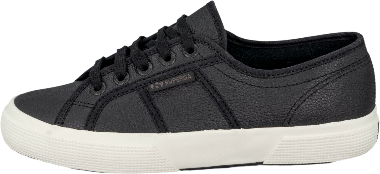 Superga 2750 Tumbled Leather Classic Sneakers Black Favorio
