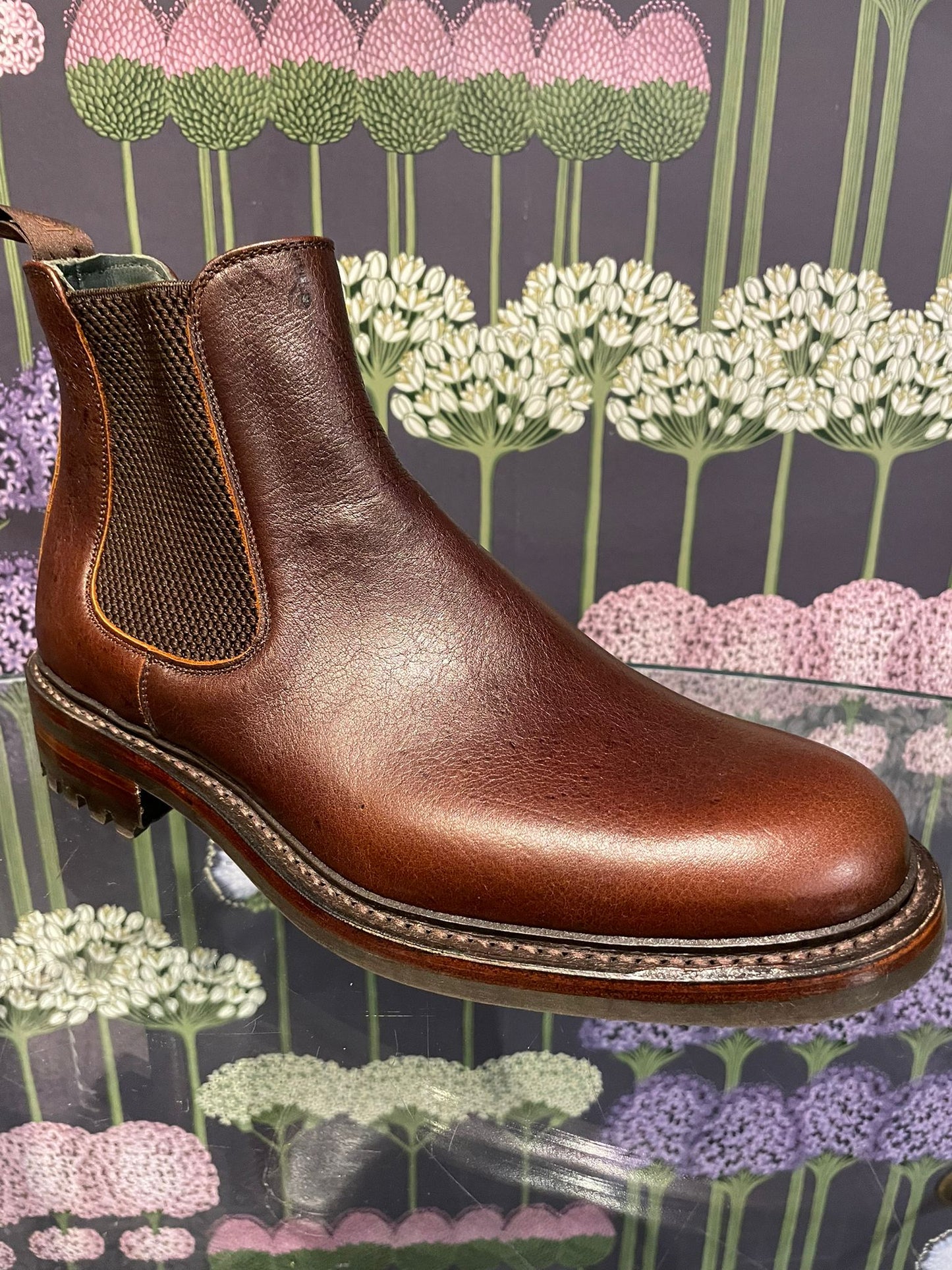 Joseph Cheaney Men's Barnes III Leather Chelsea Boots Whiskey Brown