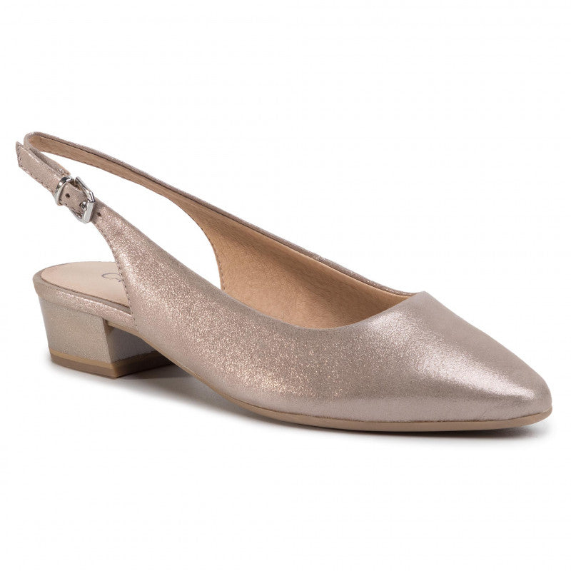 Caprice Women's 29403 Leather Slingback Shoes Taupe
