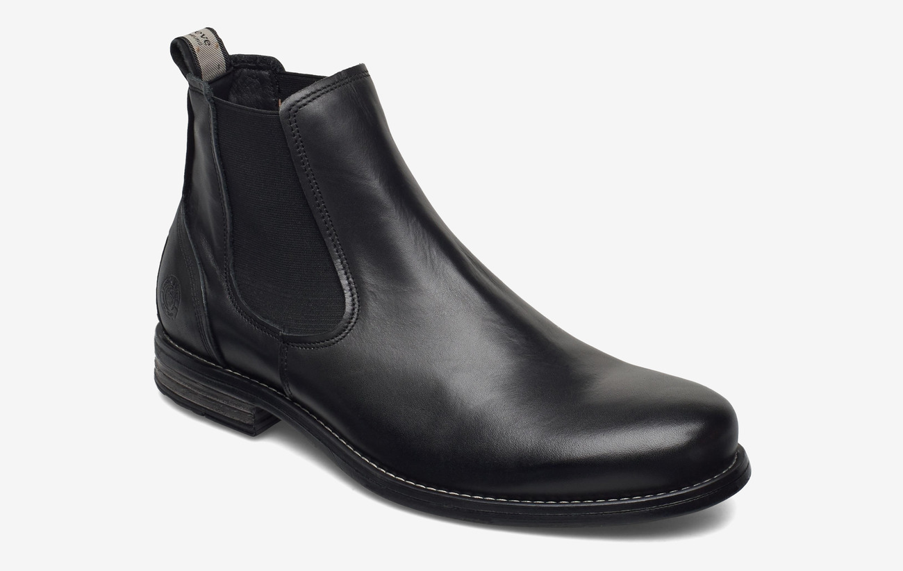 Sneaky Steve Men's Closer Leather Chelsea Boots Black