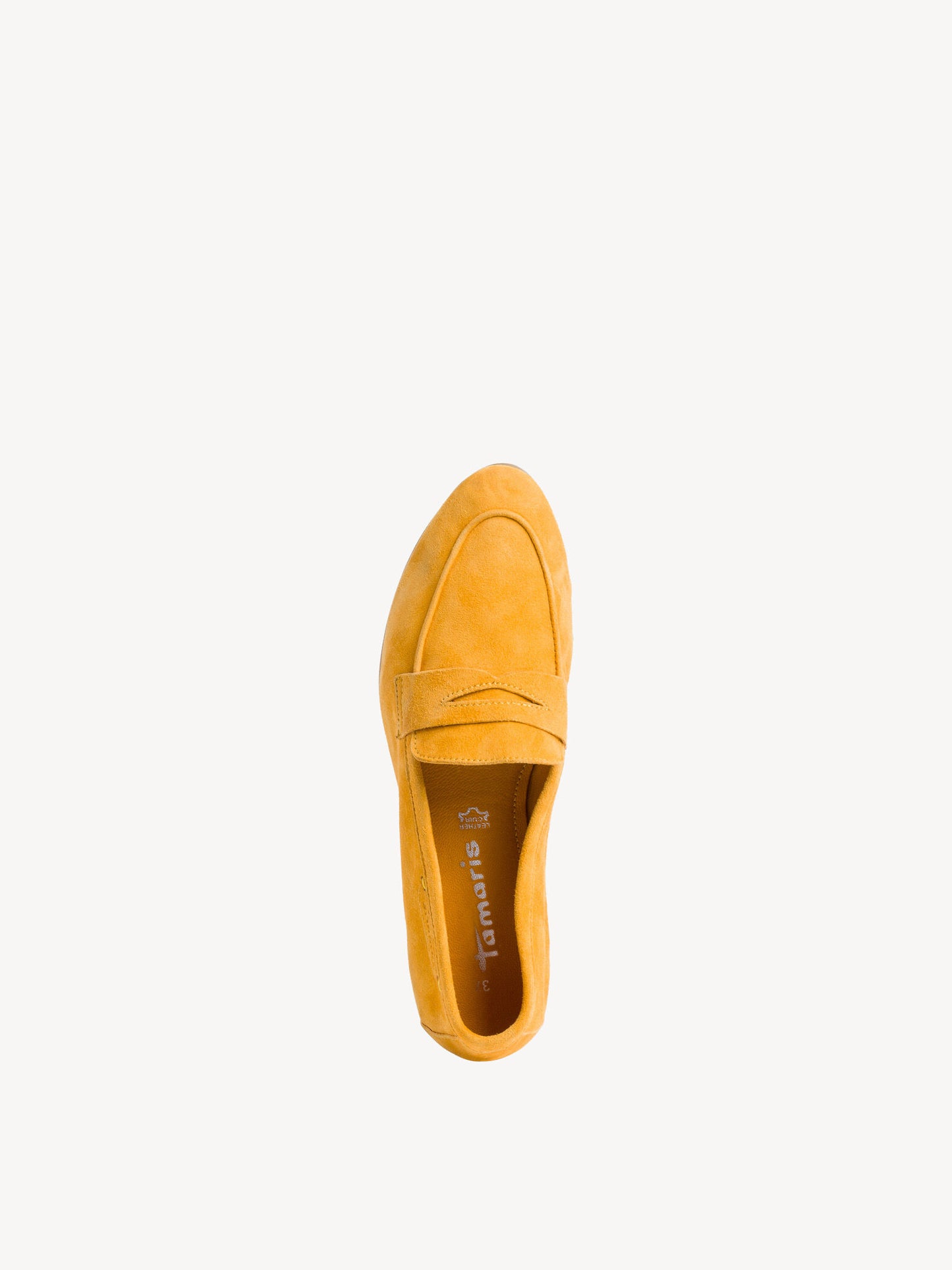 Tamaris Women's 1-24217-26 Leather Moccasin Shoes Mango Yellow