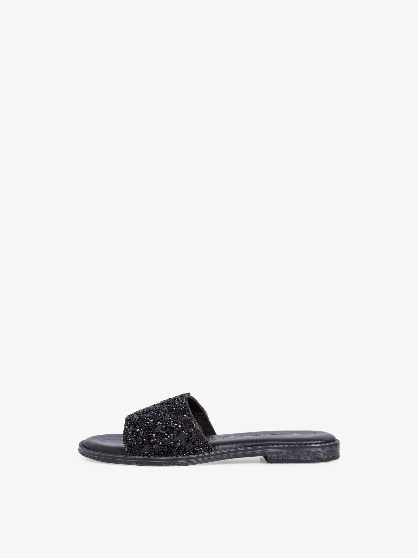 Tamaris Women's 1-27117-26 Leather Mule Sandals Black Glam