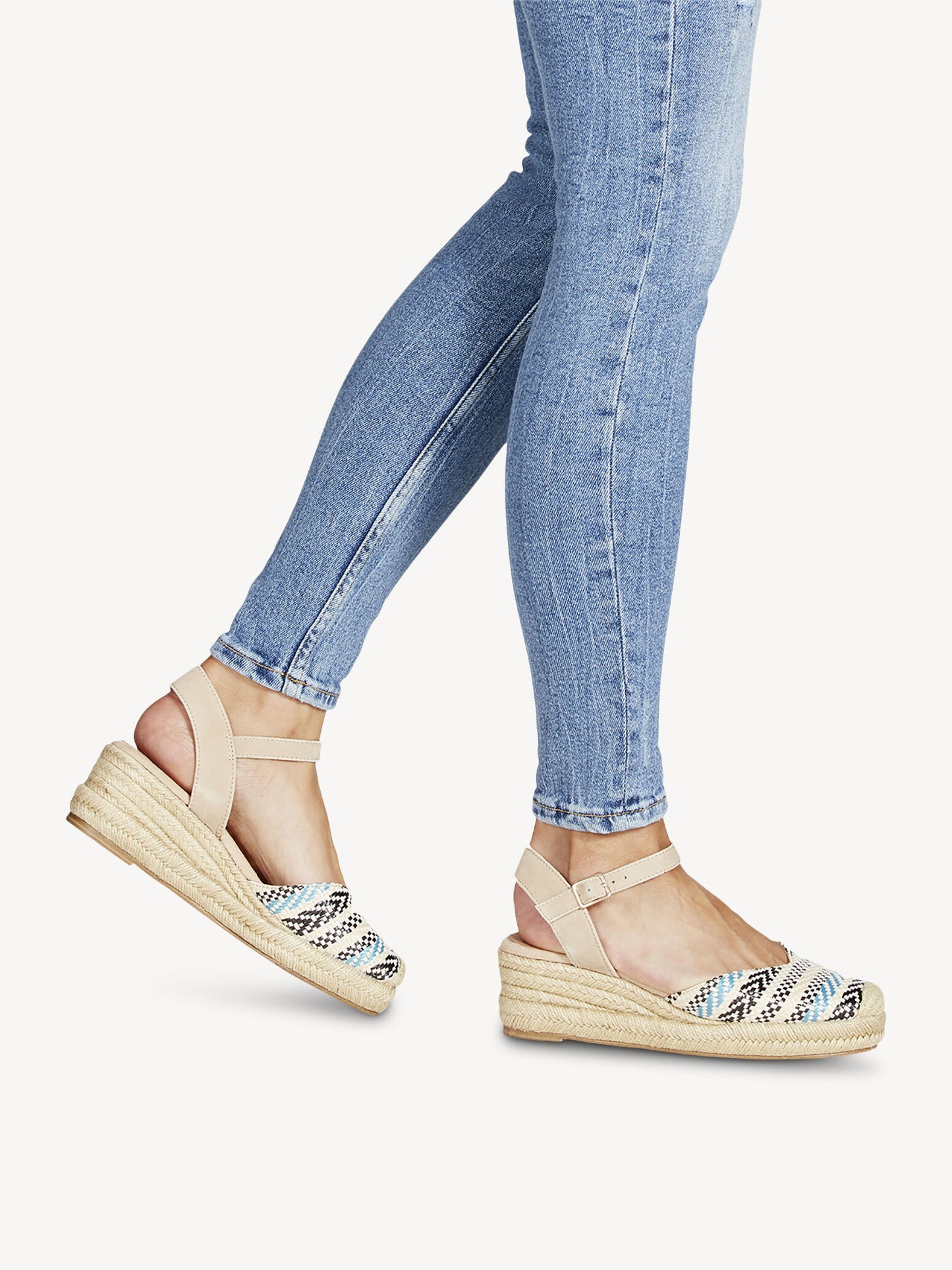 Tamaris Women's 1-29606-26 Espadrille Wedge Heel Sandals Sand