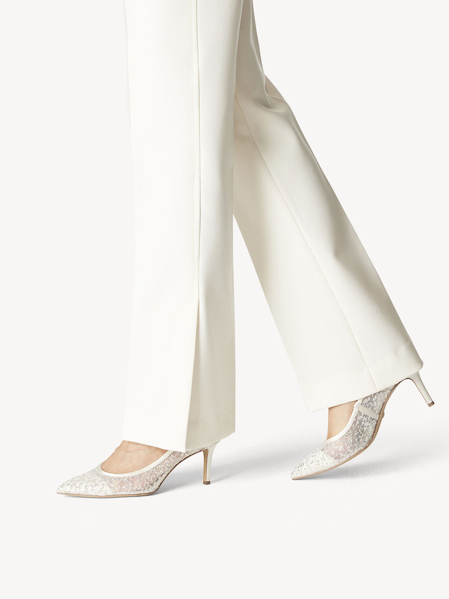 Tamaris Women's 1-22443-20 434 Heel Pumps Shoes Ivory Glam