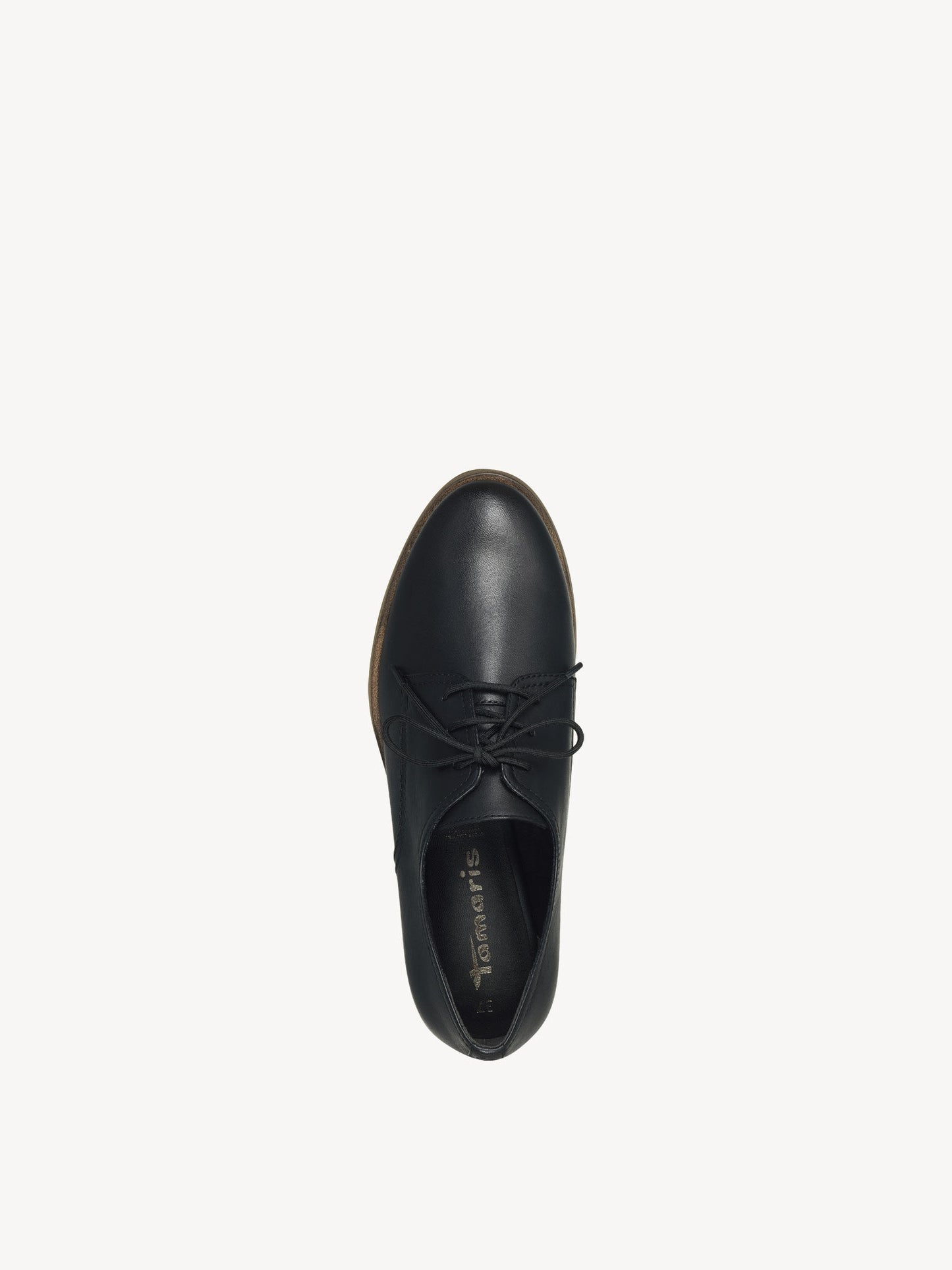 Tamaris Women's 1-1-23218-20 003 Leather Lace-Up Shoes Black
