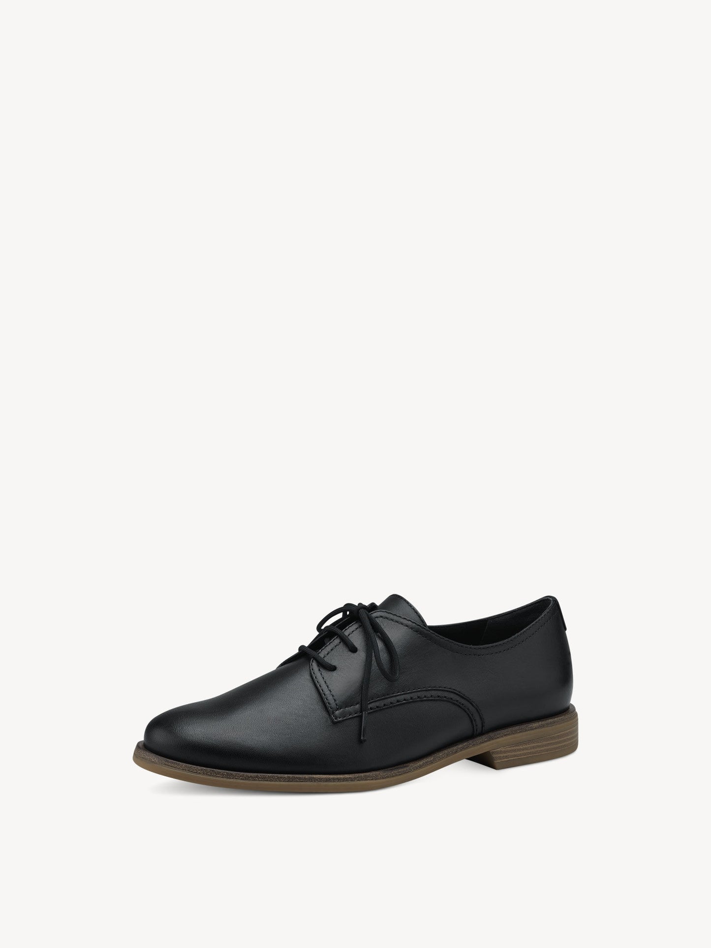 Tamaris Women's 1-1-23218-20 003 Leather Lace-Up Shoes Black