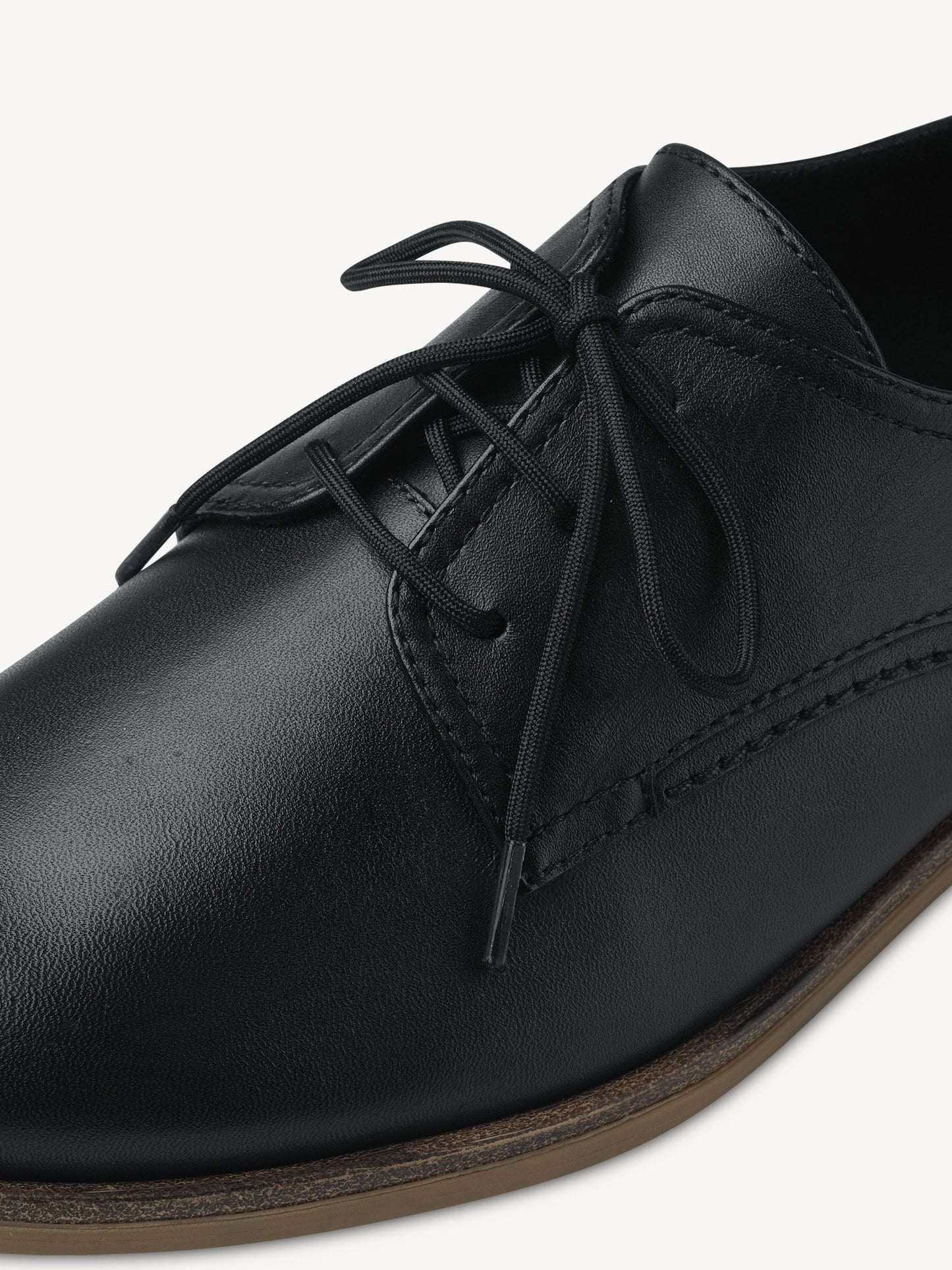 Tamaris Women's 1-1-23218-20 003 Leather Lace-Up Shoes Black