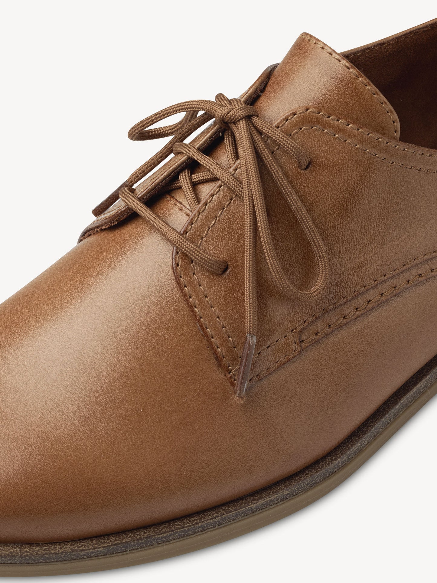 Tamaris Women's 1-1-23218-20 444 Leather Lace-Up Shoes Nut Brown