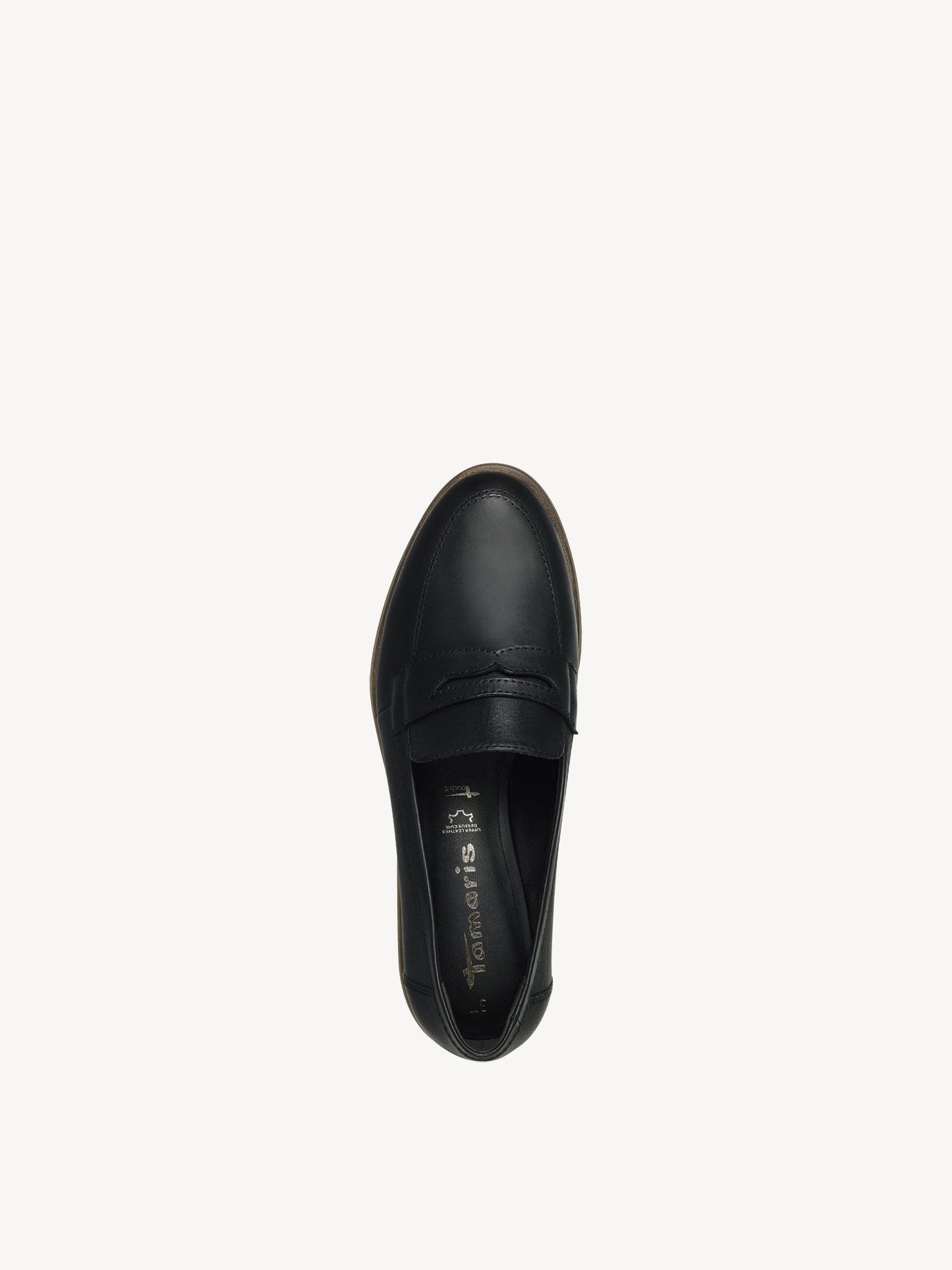 Tamaris Women's 1-1-24215-20 003 Leather Slipper Loafer Shoes Black