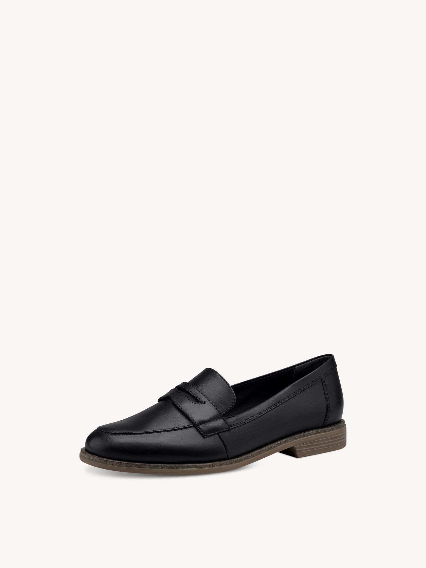 Tamaris Women's 1-1-24215-20 003 Leather Slipper Loafer Shoes Black