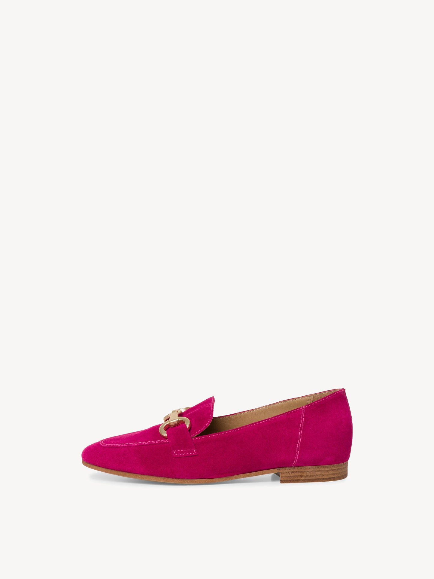 Tamaris Women's 1-1-24222-20 513 Leather Slipper Loafer Shoes Fuxia Pink