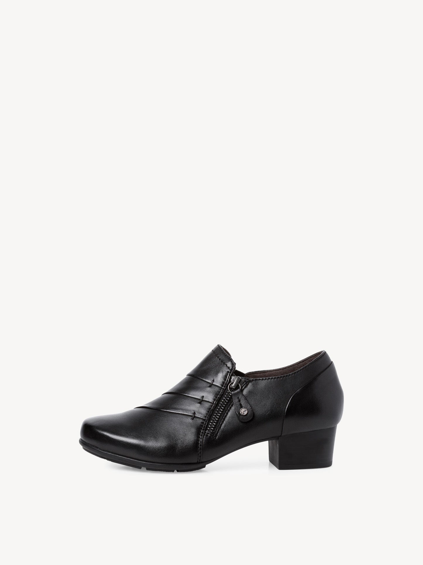Tamaris Women's 8-8-84300-29 Leather Trotteur Shoes Black