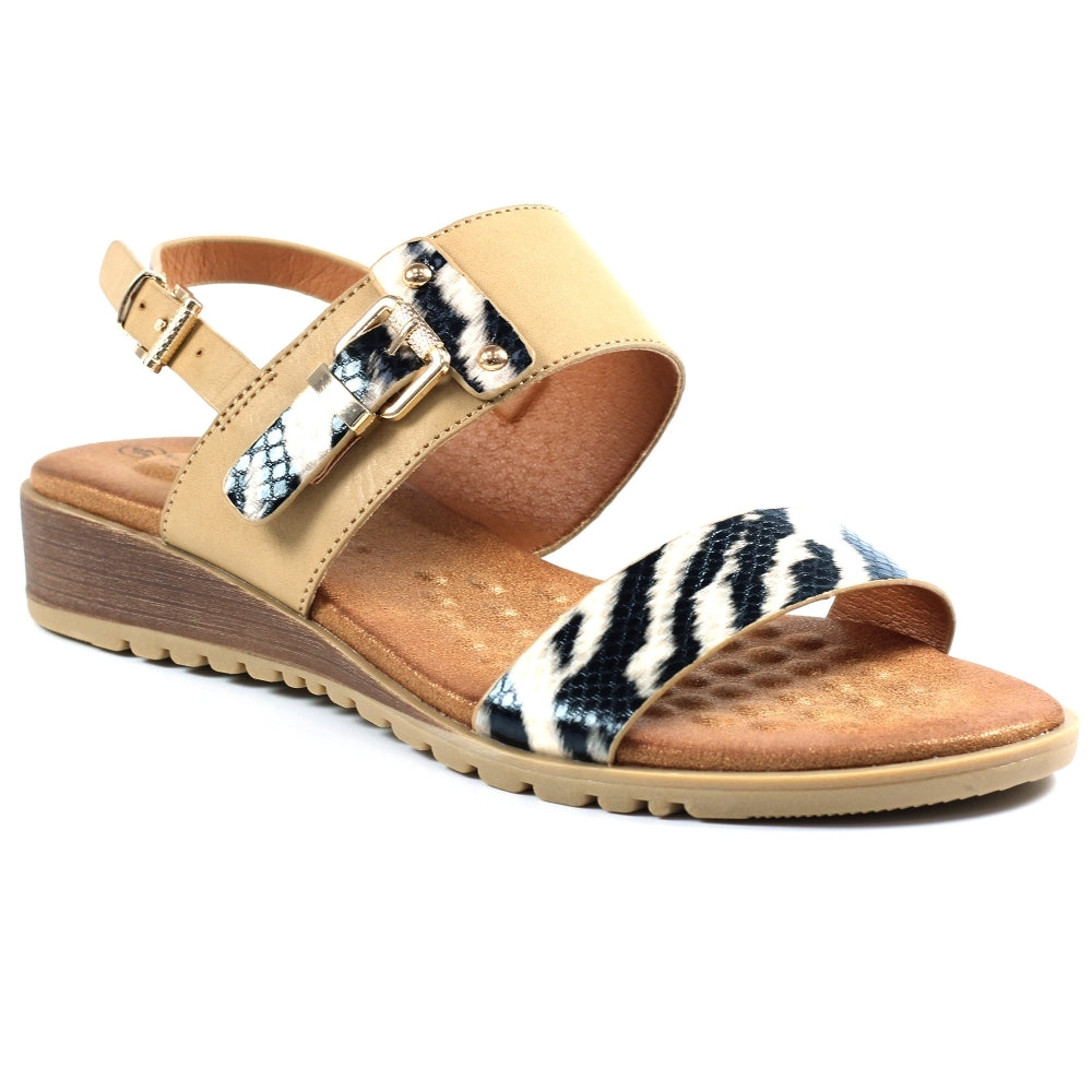 Lunar Women's JLH311 Tuscany Sandals Beige