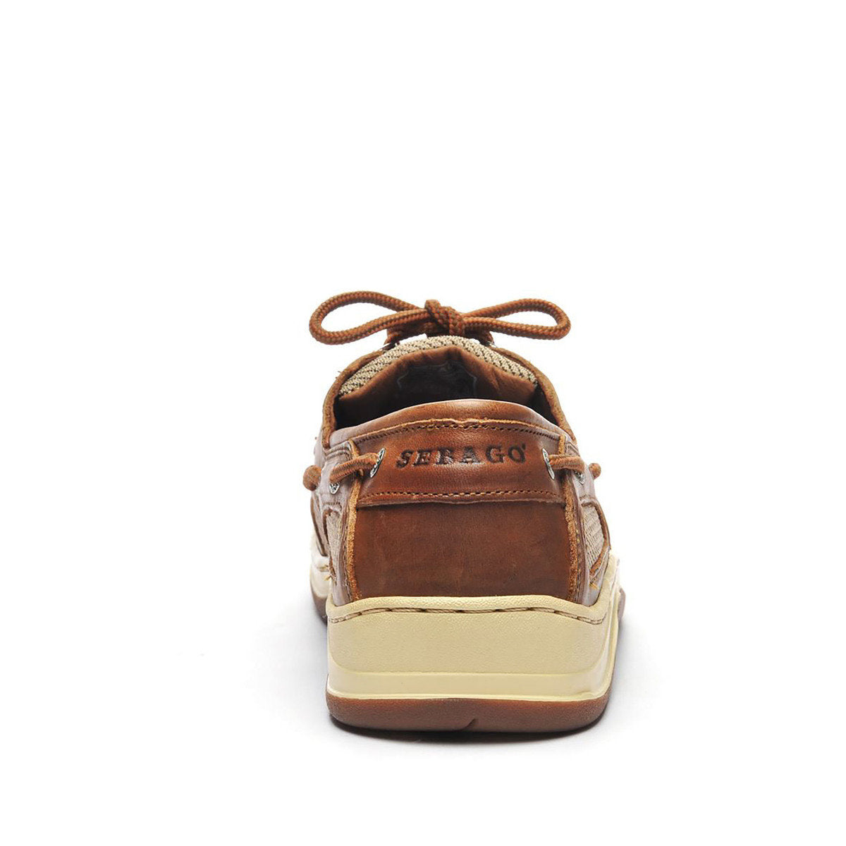 Sebago Men's 7000GEO Clovehitch II Waxed Leather Boat Shoes Brown Cinnamon