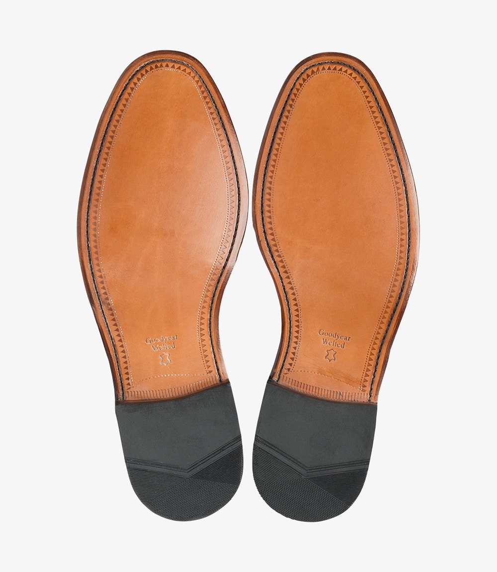 Loake Men's 771B Classic Leather Plain Tie Shoes Black