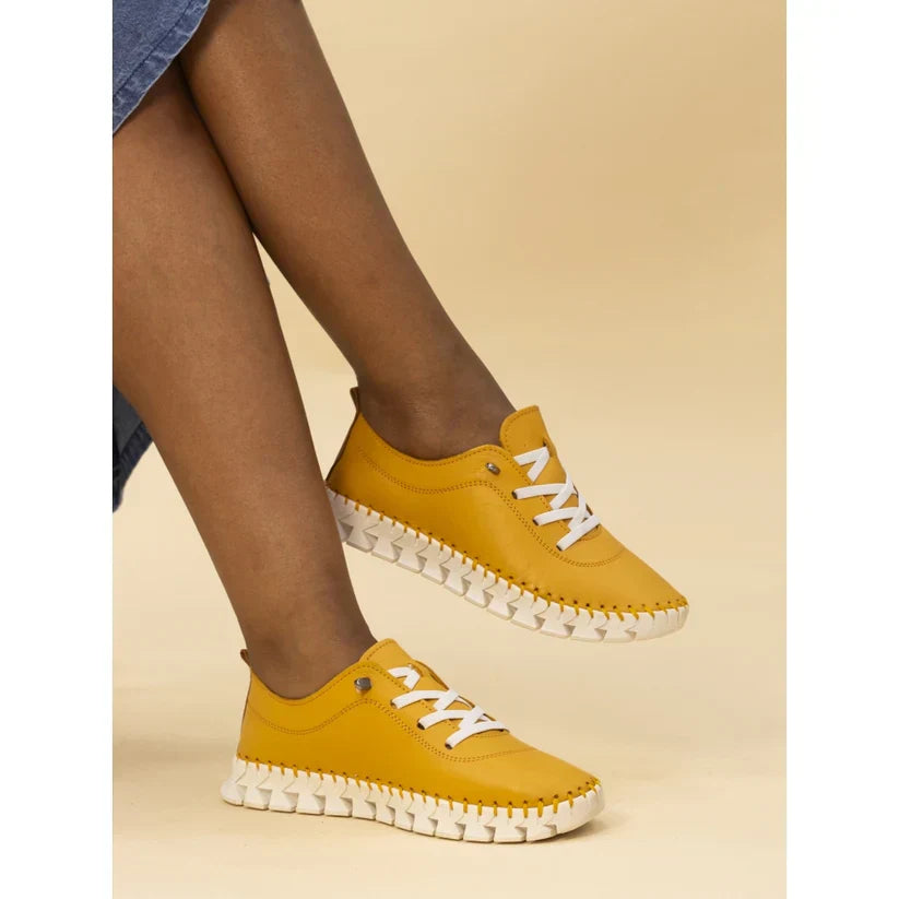 🌟 Spotlight: Lunar St Austell Leather Plimsolls