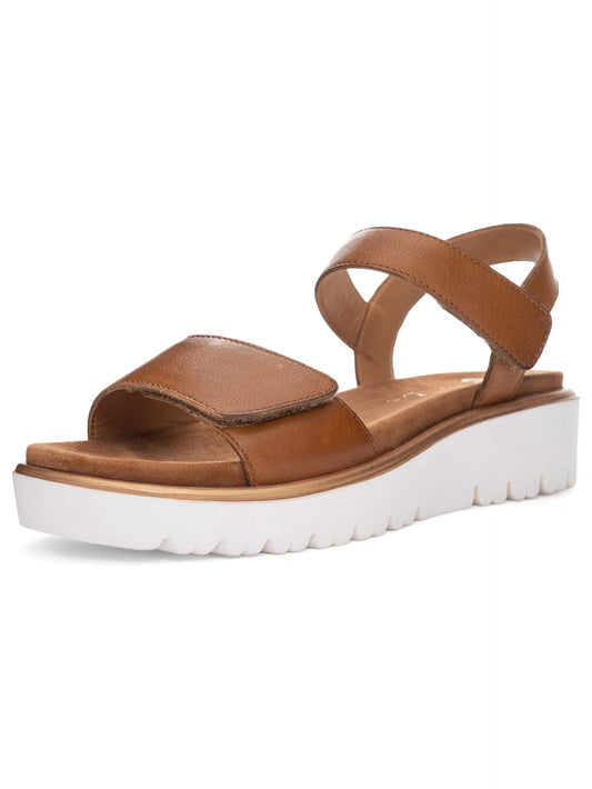Ara Women's 1233518 Bilbao Leather Sandals Cognac Brown