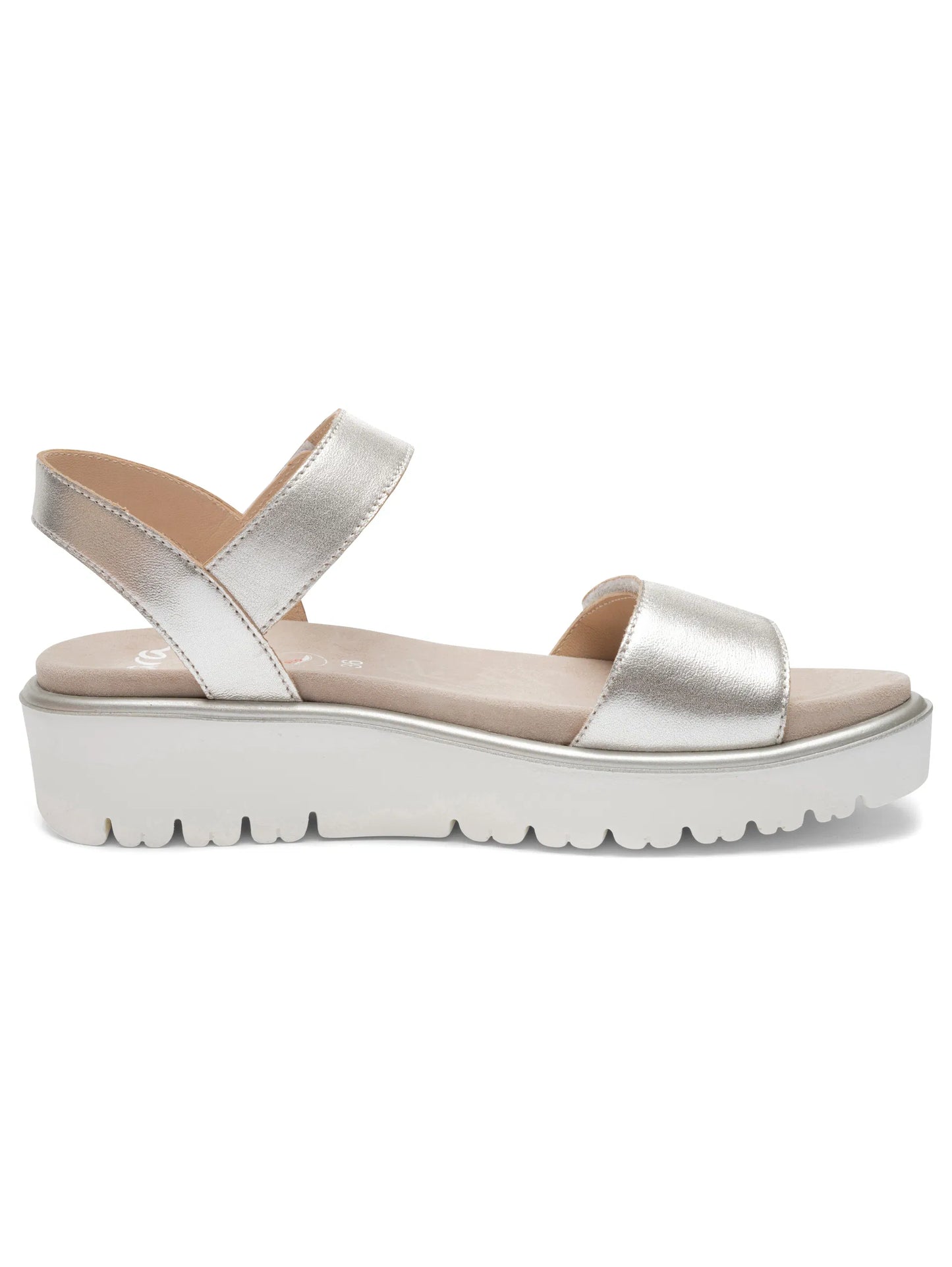 Ara Women's 1233518 Bilbao Leather Sandals Platinum Grey