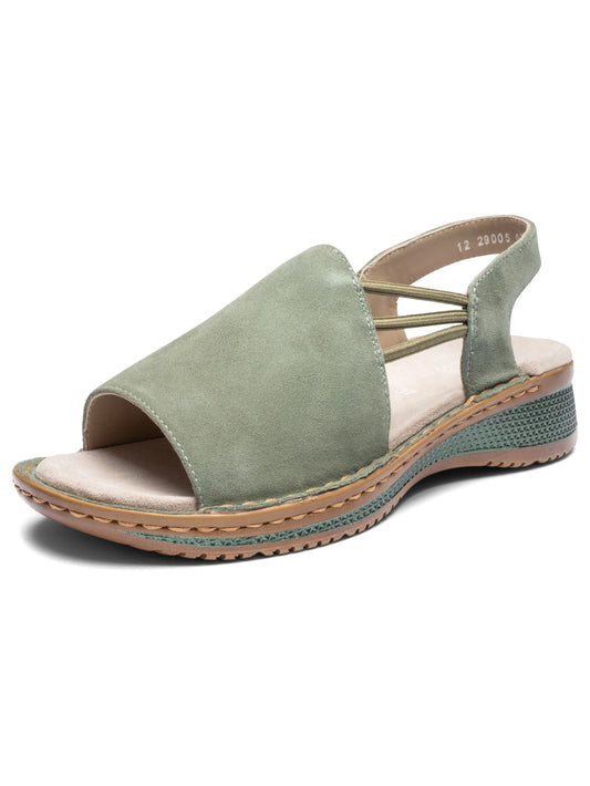 Ara Women's 1229005 Hawaii Suede Leather Sandals Thyme Green