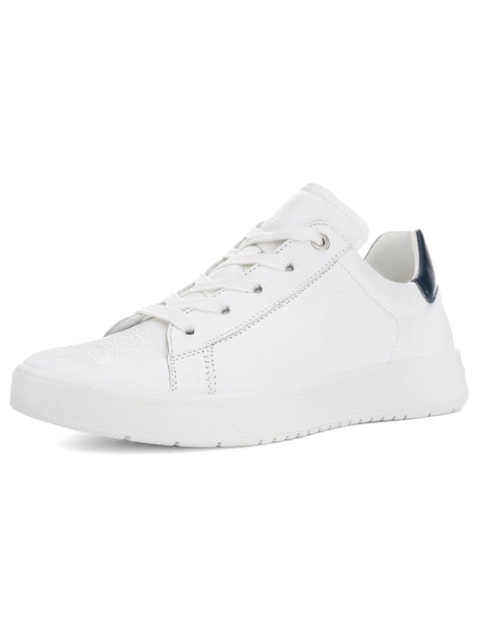 Ara Women's 1250016-04 Leather Rom Lace-Up Sneakers White