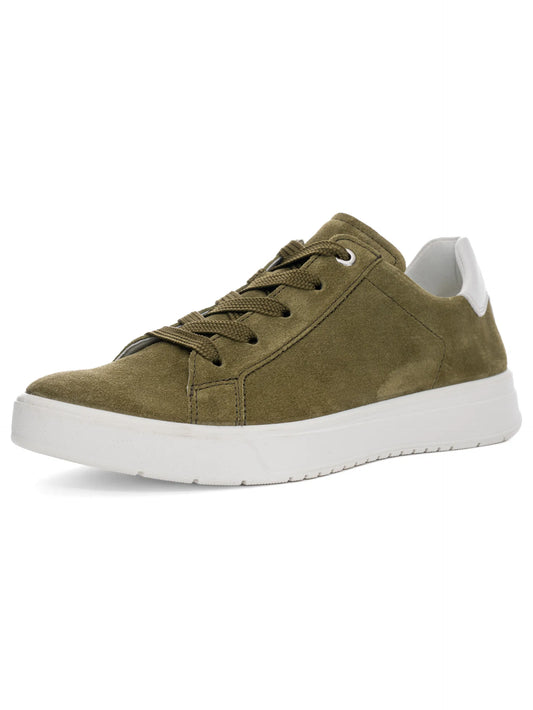 Ara Women's 1250016-06 Velour Rom Lace-Up Sneakers Herb Green