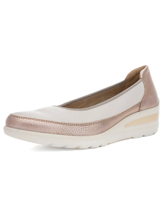 Ara Women's 1250664 Leather Court Shoes Sand Cream