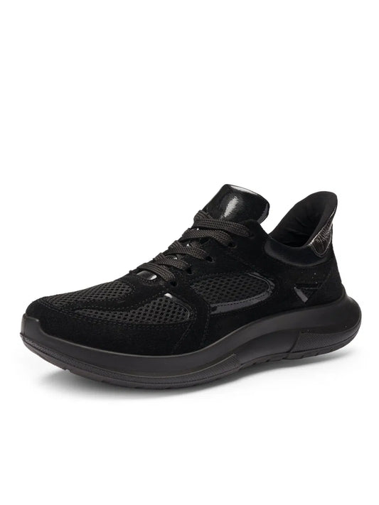 Ara Women's 1214224-01 Motion Lace-Up Sneakers Black