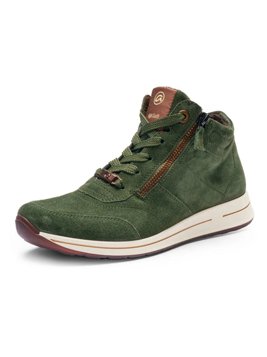 Ara Women's 1224808-87 Osaka Ankle Boots Fango Dark Green