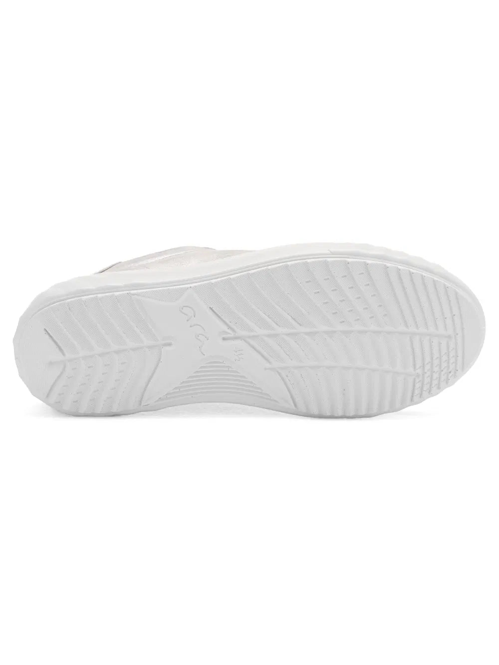 Ara Women's 1246523-79 Leather Monaco Lace-Up Sneakers Silver