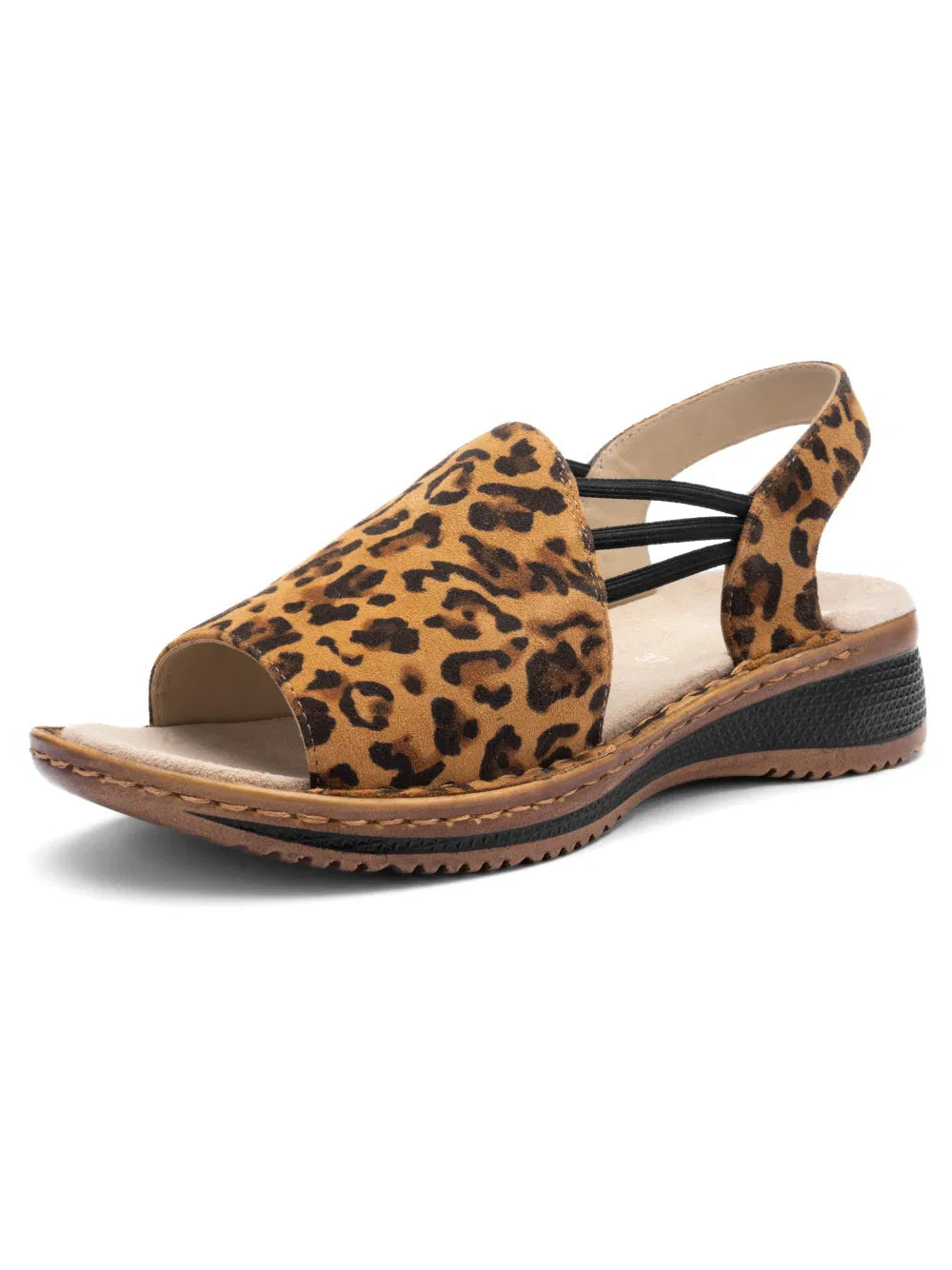 Ara Women's 1229005-26 Hawaii Suede Leather Sandals Leopard Print