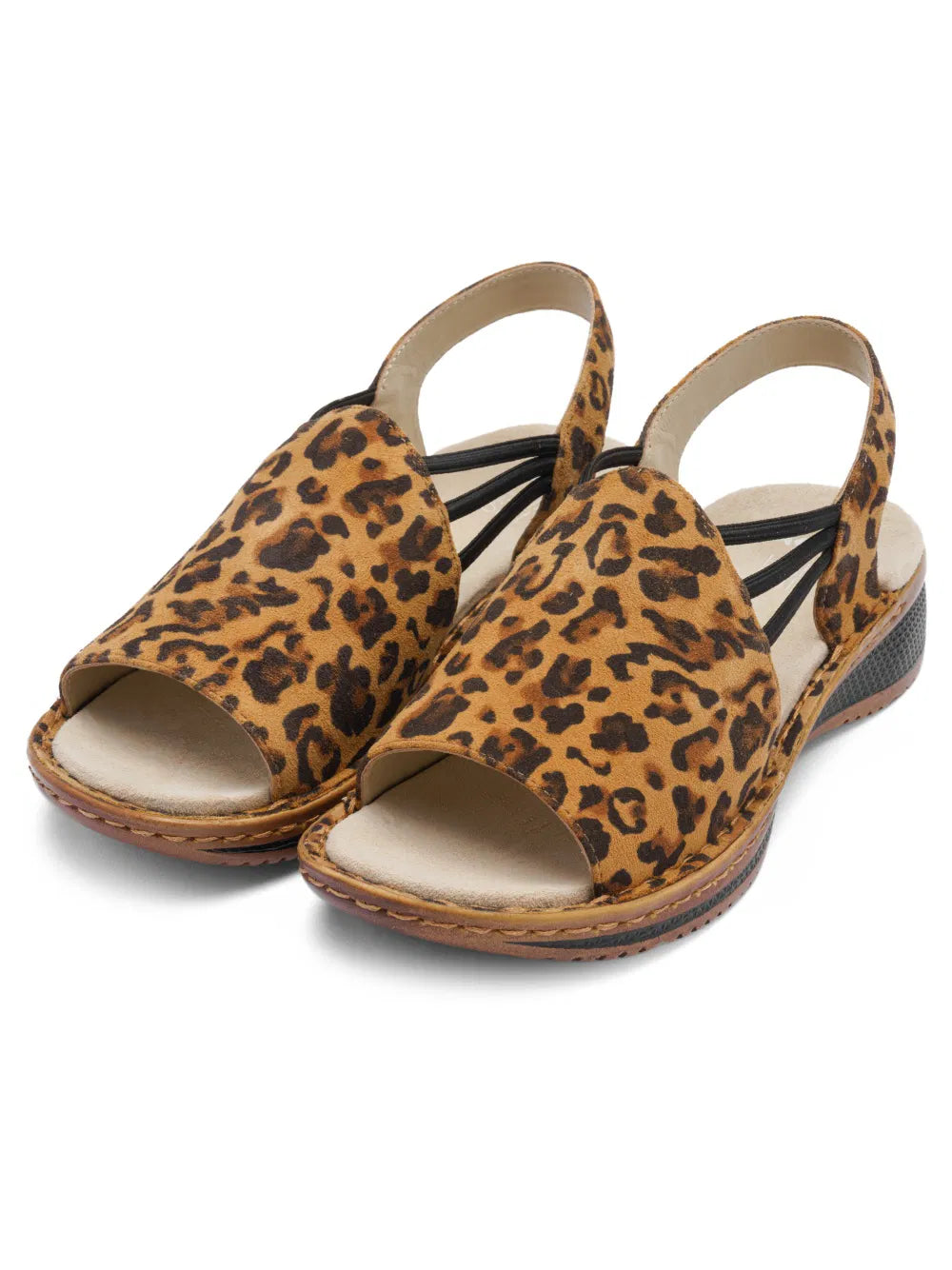 Ara Women's 1229005-26 Hawaii Suede Leather Sandals Leopard Print
