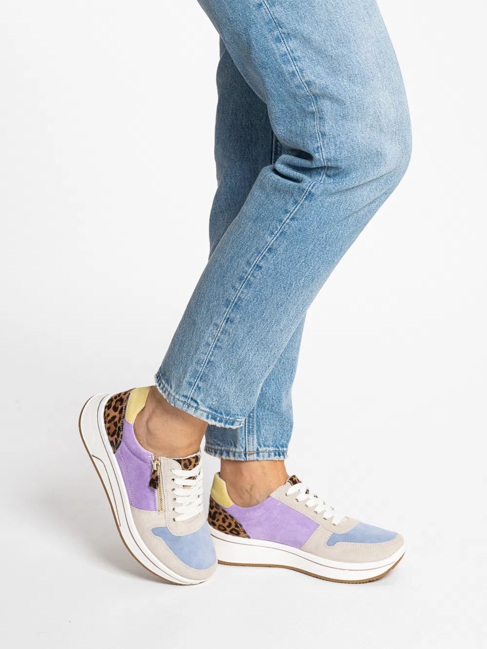 Ara Women's 1227540-75 Sapporo Lace-Up Sneakers Multi Colour