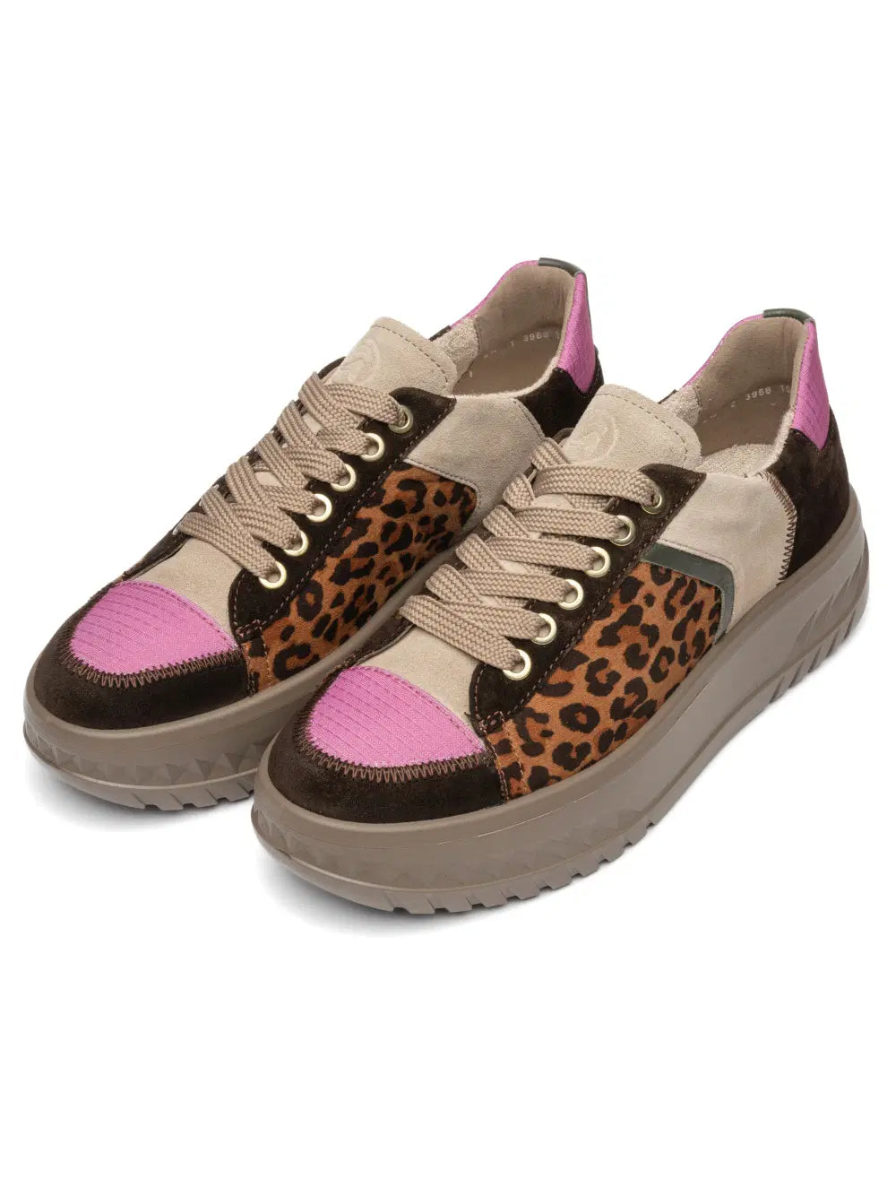 Ara Women's 12-46711-19 Platform Sneakers - Leopard/Multi