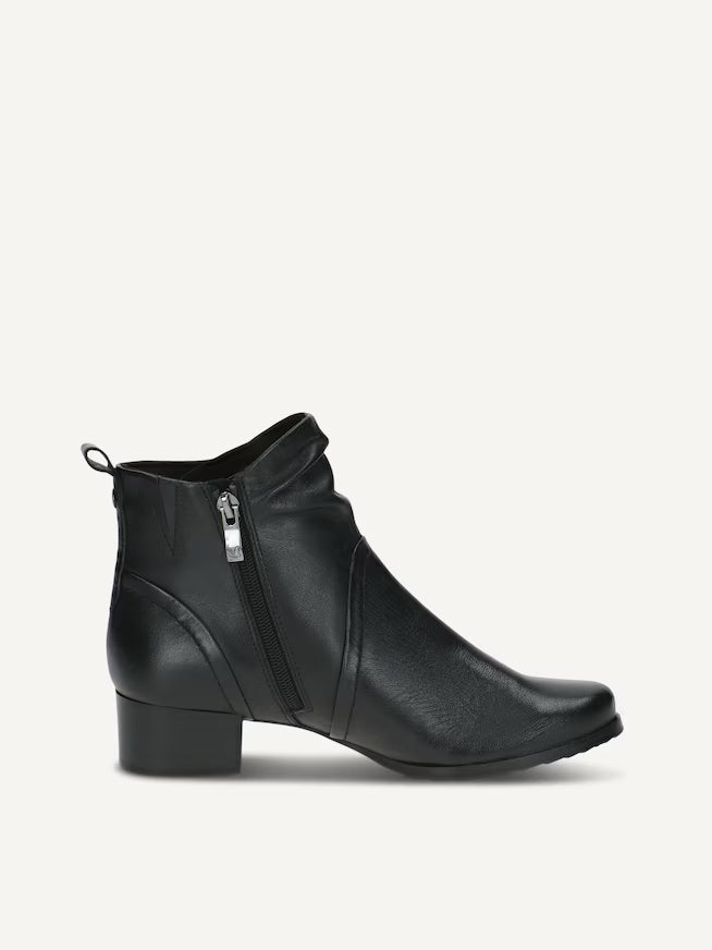 Caprice Women's 9-25358-41-022 Leather Ankle Boots Black Nappa