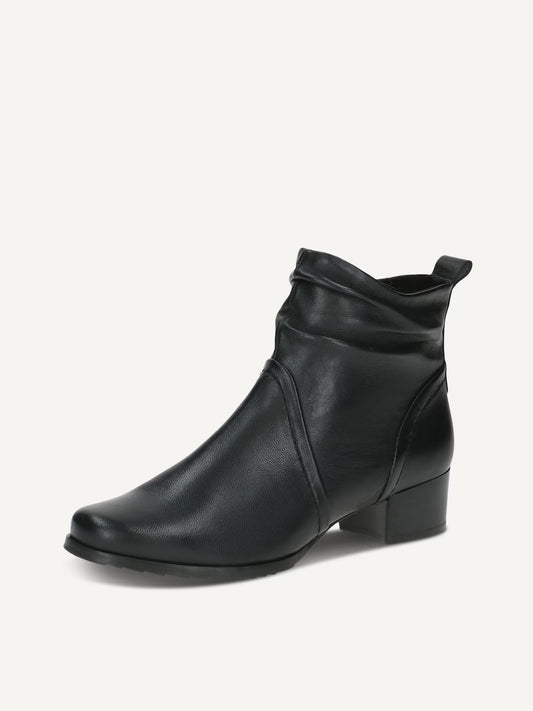 Caprice Women's 9-25358-41-022 Leather Ankle Boots Black Nappa