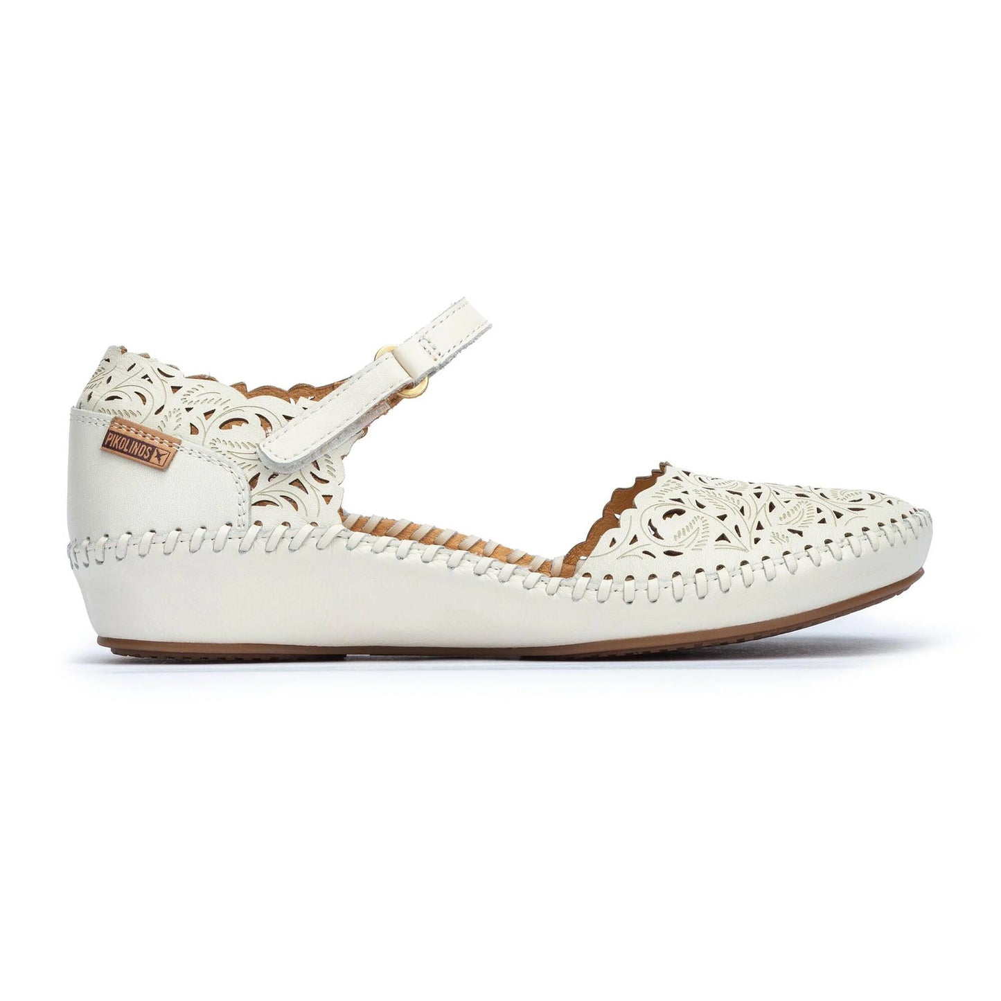 Pikolinos Women's P. Vallarta 655-0906 Leather Sandals Nata Beige