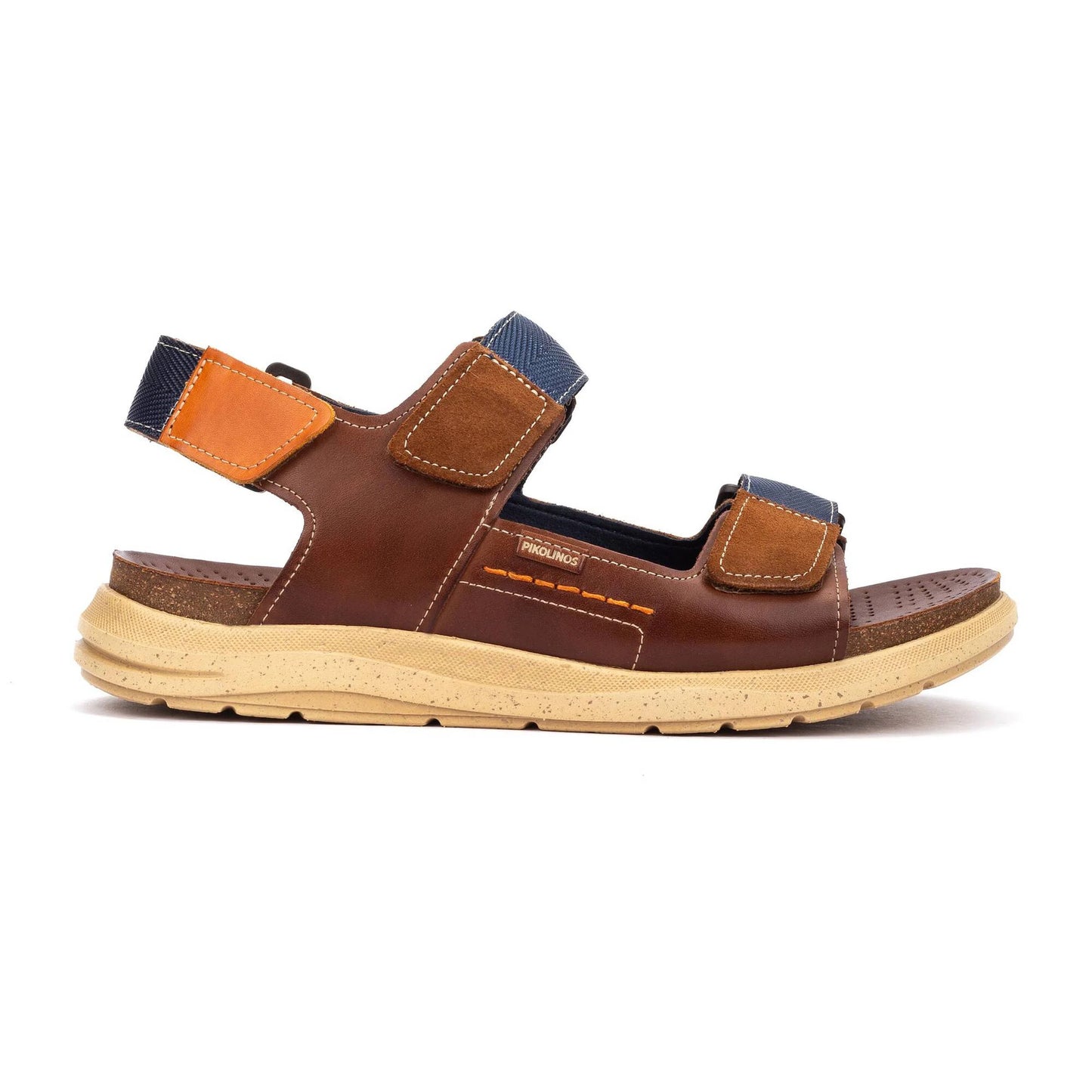 Pikolinos Men's Nijar M0B-0122C1 Leather Flat Sandals Cuero Brown