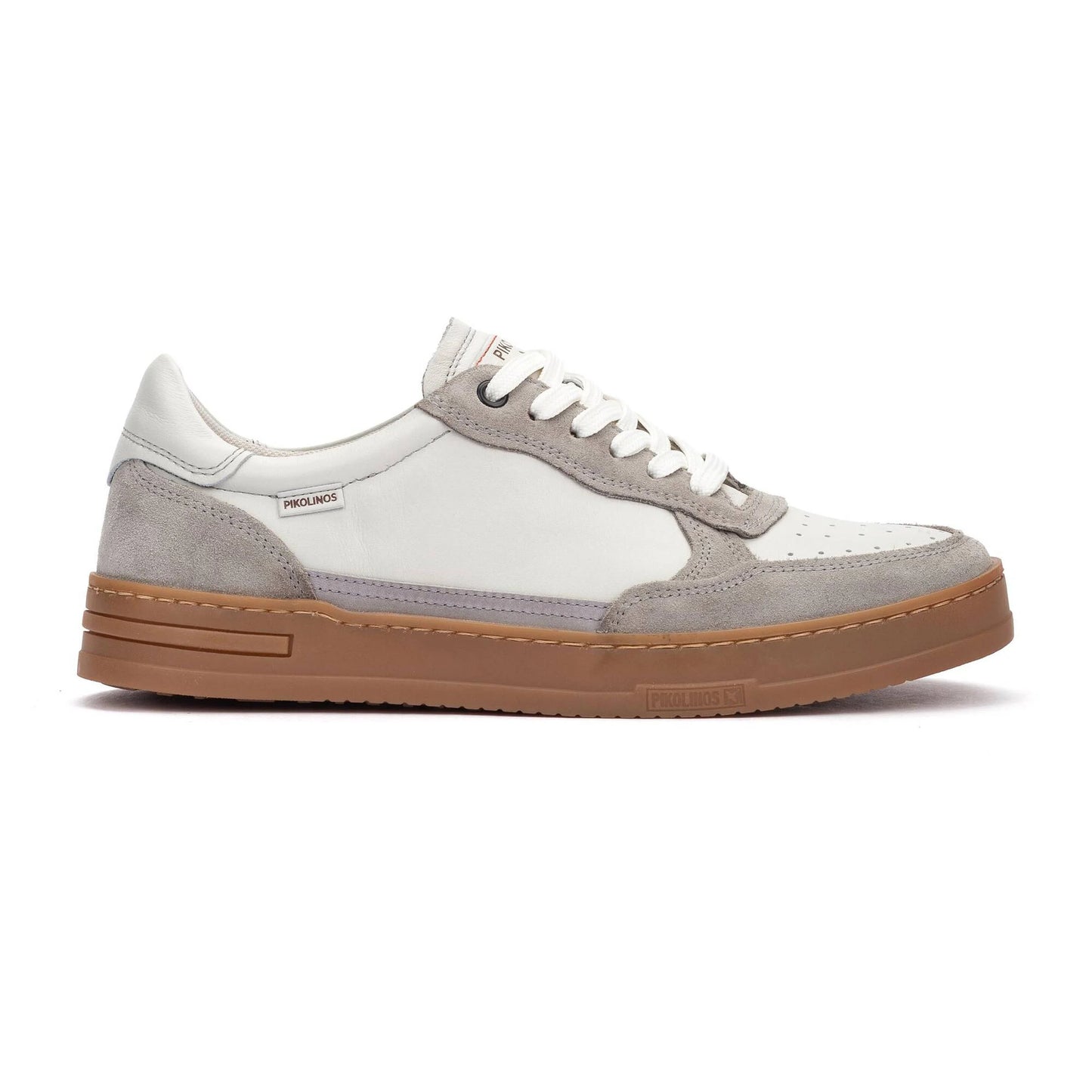 Pikolinos Men's Xativa M1K-6383C2 Leather Lace-Up Trainers Espuma White