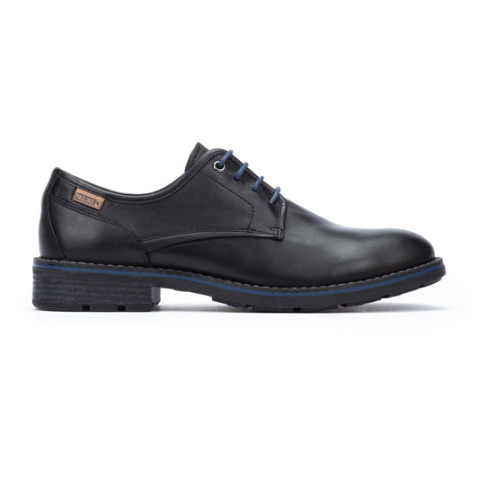 Pikolinos Men's York M2M-4178ST Leather Lace-Up Shoes Black