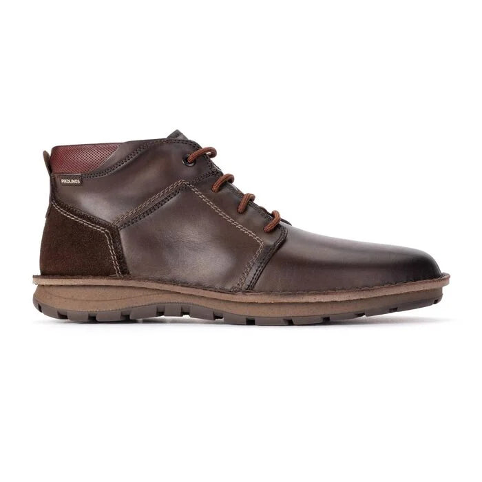 Pikolinos Men's M2T-8066C1 BAEZA Men's extra comfort lace-up boot in Dark Brown