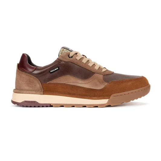 Pikolinos Men's M3W-6015C1 TEIDE Men's leather trainer - Dark Brown Mix