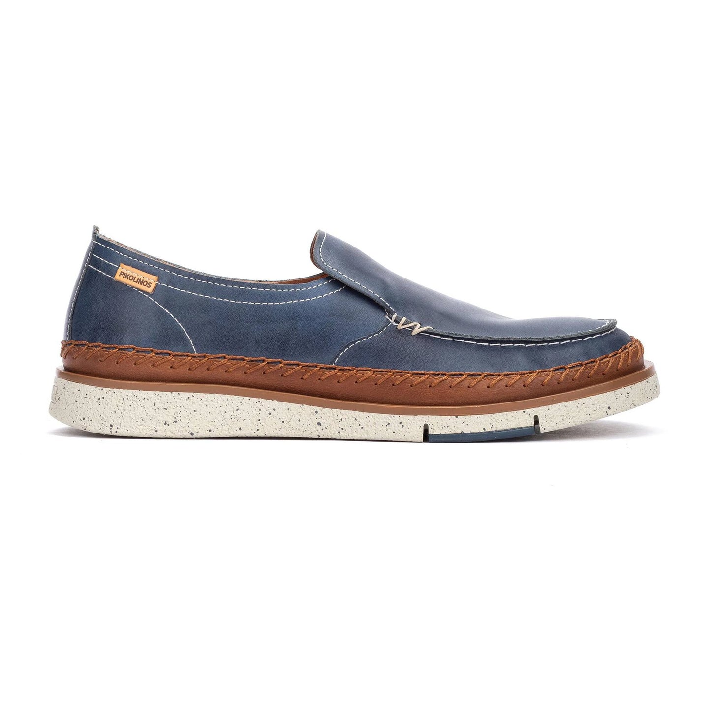 Pikolinos Men's San Juan M6L-3085C1 Leather Moccasin Shoes Blue